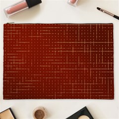 Grid Background Pattern Wallpaper Cosmetic Bag (xxl)