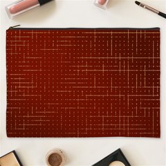 Grid Background Pattern Wallpaper Cosmetic Bag (xxxl)