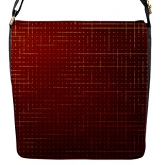 Grid Background Pattern Wallpaper Flap Closure Messenger Bag (s)