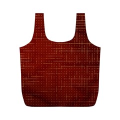 Grid Background Pattern Wallpaper Full Print Recycle Bag (m)