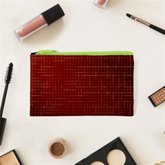 Grid Background Pattern Wallpaper Cosmetic Bag (xs) by Maspions