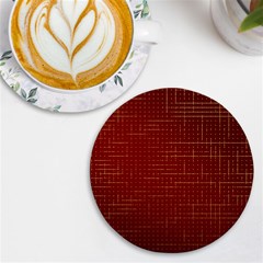 Grid Background Pattern Wallpaper Uv Print Round Tile Coaster