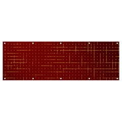 Grid Background Pattern Wallpaper Banner And Sign 12  X 4  by Maspions