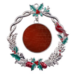 Grid Background Pattern Wallpaper Metal X mas Wreath Holly Leaf Ornament