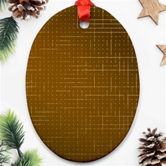 Anstract Gold Golden Grid Background Pattern Wallpaper Ornament (oval)