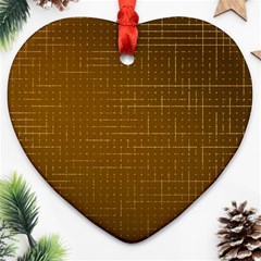 Anstract Gold Golden Grid Background Pattern Wallpaper Ornament (heart)