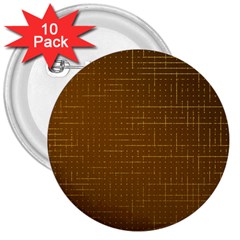 Anstract Gold Golden Grid Background Pattern Wallpaper 3  Buttons (10 Pack) 