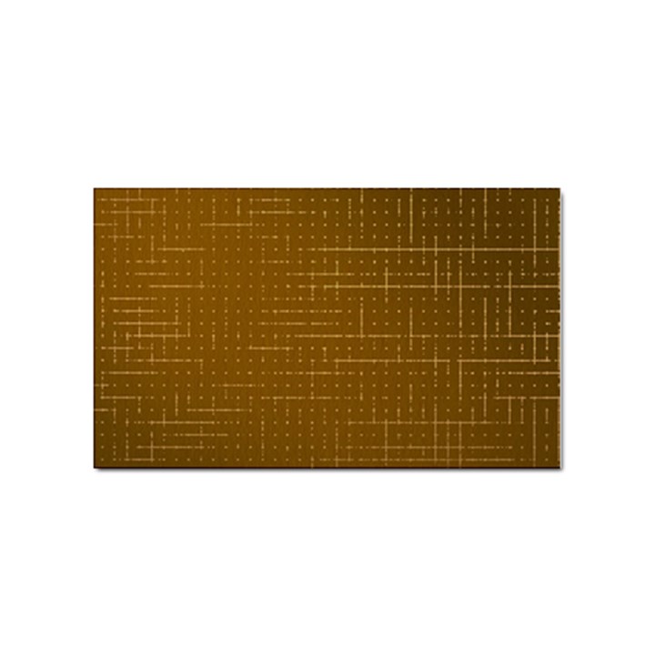 Anstract Gold Golden Grid Background Pattern Wallpaper Sticker (Rectangular)