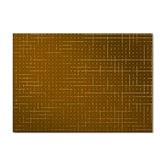 Anstract Gold Golden Grid Background Pattern Wallpaper Sticker A4 (10 Pack) by Maspions