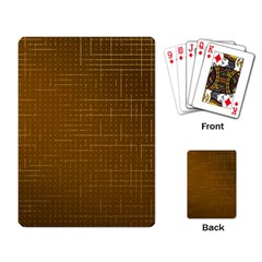 Anstract Gold Golden Grid Background Pattern Wallpaper Playing Cards Single Design (rectangle)