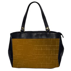 Anstract Gold Golden Grid Background Pattern Wallpaper Oversize Office Handbag (2 Sides) by Maspions