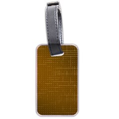 Anstract Gold Golden Grid Background Pattern Wallpaper Luggage Tag (two Sides)