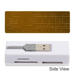 Anstract Gold Golden Grid Background Pattern Wallpaper Memory Card Reader (stick)