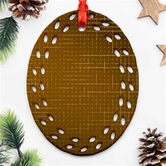 Anstract Gold Golden Grid Background Pattern Wallpaper Ornament (oval Filigree)