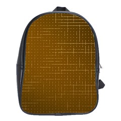 Anstract Gold Golden Grid Background Pattern Wallpaper School Bag (xl)