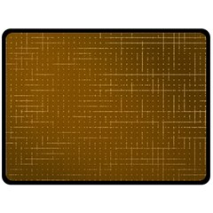 Anstract Gold Golden Grid Background Pattern Wallpaper Two Sides Fleece Blanket (large)