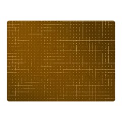 Anstract Gold Golden Grid Background Pattern Wallpaper Two Sides Premium Plush Fleece Blanket (mini)