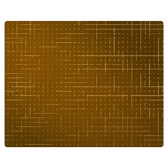 Anstract Gold Golden Grid Background Pattern Wallpaper Two Sides Premium Plush Fleece Blanket (teen Size)