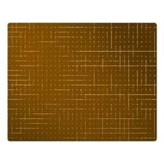 Anstract Gold Golden Grid Background Pattern Wallpaper Two Sides Premium Plush Fleece Blanket (large)