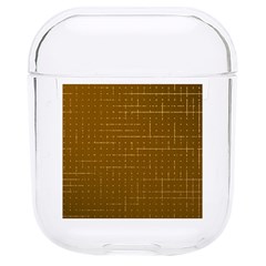 Anstract Gold Golden Grid Background Pattern Wallpaper Hard Pc Airpods 1/2 Case by Maspions