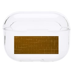 Anstract Gold Golden Grid Background Pattern Wallpaper Hard Pc Airpods Pro Case by Maspions