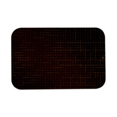 Anstract Gold Golden Grid Background Pattern Wallpaper Open Lid Metal Box (silver)   by Maspions