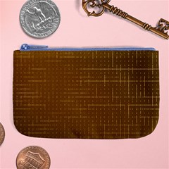 Anstract Gold Golden Grid Background Pattern Wallpaper Large Coin Purse