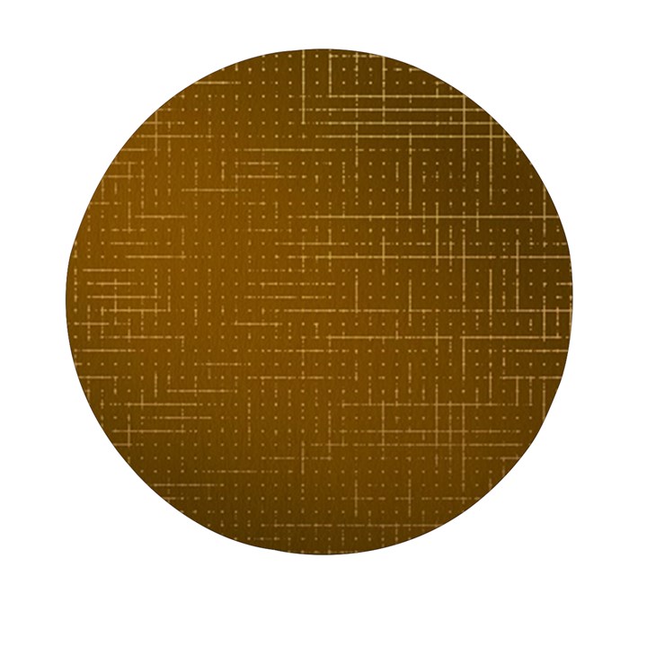 Anstract Gold Golden Grid Background Pattern Wallpaper Mini Round Pill Box