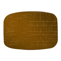 Anstract Gold Golden Grid Background Pattern Wallpaper Mini Square Pill Box by Maspions