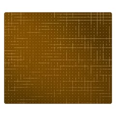 Anstract Gold Golden Grid Background Pattern Wallpaper Premium Plush Fleece Blanket (small) by Maspions