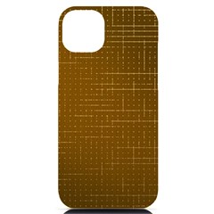 Anstract Gold Golden Grid Background Pattern Wallpaper Iphone 14 Plus Black Uv Print Case by Maspions