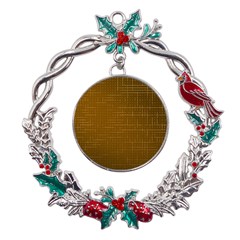 Anstract Gold Golden Grid Background Pattern Wallpaper Metal X mas Wreath Holly Leaf Ornament