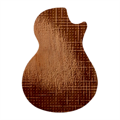 Anstract Gold Golden Grid Background Pattern Wallpaper Guitar Shape Wood Guitar Pick Holder Case And Picks Set by Maspions