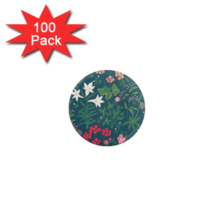 Spring small flowers 1  Mini Magnets (100 pack) 