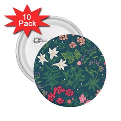 Spring Small Flowers 2 25  Buttons (10 Pack)  by AlexandrouPrints