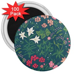 Spring Small Flowers 3  Magnets (100 Pack) by AlexandrouPrints