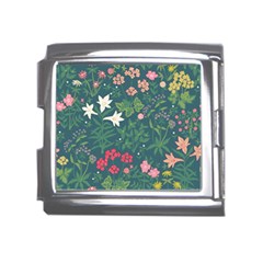 Spring Small Flowers Mega Link Italian Charm (18mm) by AlexandrouPrints