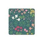 Spring small flowers Square Magnet Front