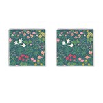 Spring small flowers Cufflinks (Square) Front(Pair)