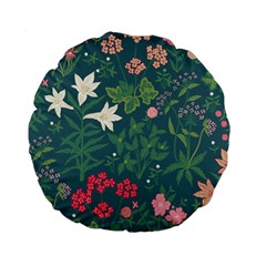 Spring Small Flowers Standard 15  Premium Round Cushions by AlexandrouPrints