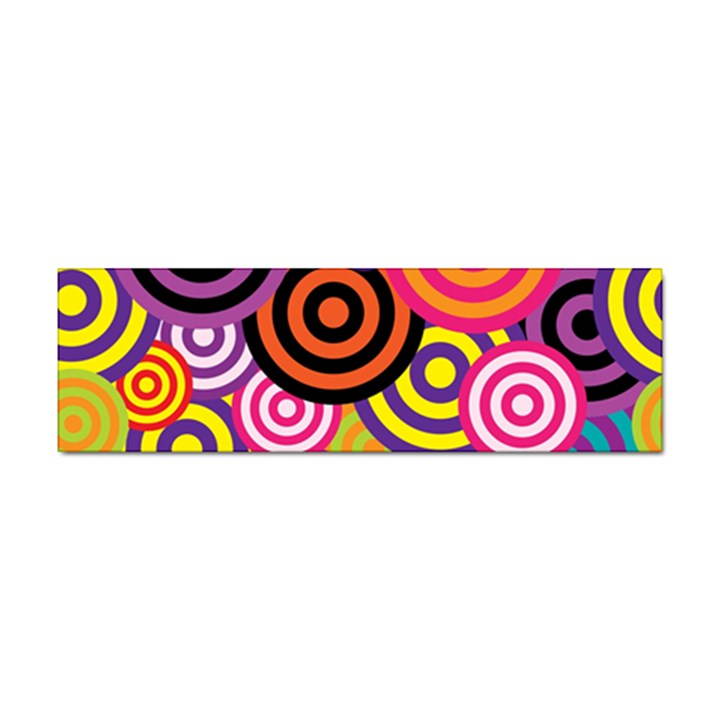 Abstract Circles Background Retro Sticker (Bumper)