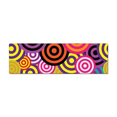 Abstract Circles Background Retro Sticker Bumper (100 Pack)