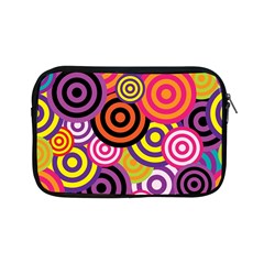 Abstract Circles Background Retro Apple Ipad Mini Zipper Cases by Ravend