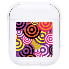 Abstract Circles Background Retro Hard Pc Airpods 1/2 Case by Ravend