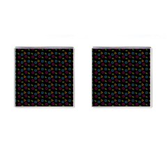 Background Ornamental Pattern Cufflinks (square)