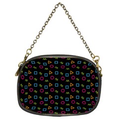 Background Ornamental Pattern Chain Purse (two Sides)