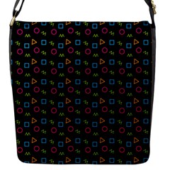 Background Ornamental Pattern Flap Closure Messenger Bag (s)