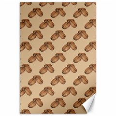 Coffee Beans Pattern Texture Canvas 12  X 18 