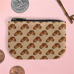 Coffee Beans Pattern Texture Mini Coin Purse