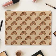 Coffee Beans Pattern Texture Cosmetic Bag (xl)